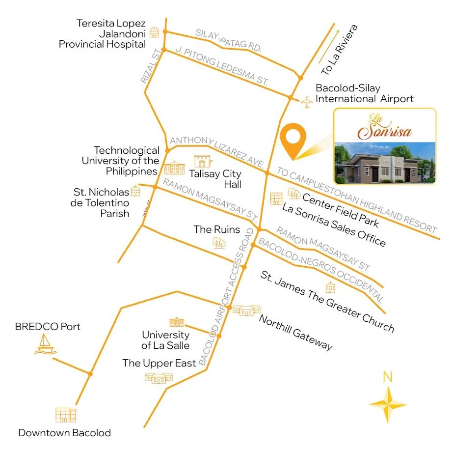 La Sonrisa Vicinty Map